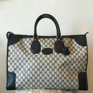Gucci Vintage GG Supreme Canvas Luggage